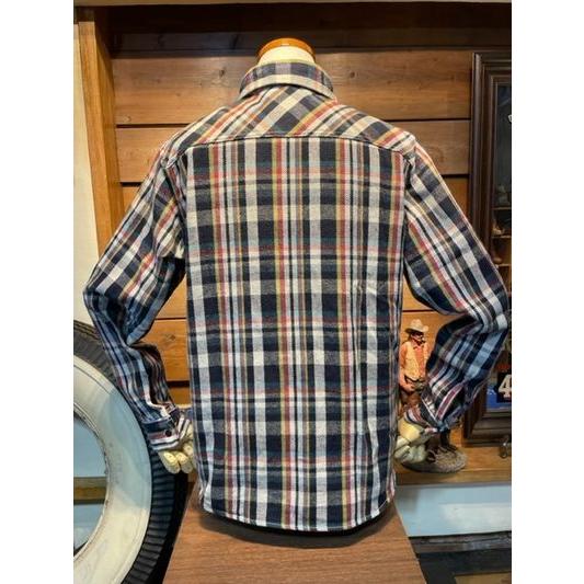 ウエス/Ues ネルシャツ 502351_05 先染ヘビーネルシャツ ネイビー | UES | 01