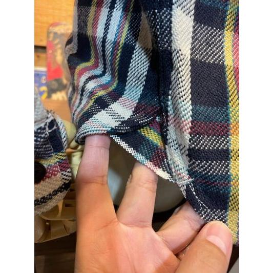 ウエス/Ues ネルシャツ 502351_05 先染ヘビーネルシャツ ネイビー | UES | 03