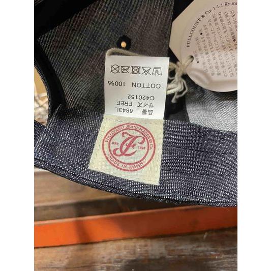 フルカウント/FULLCOUNT キャップ 6843L 6Panel Low-Crown Denim Baseball ’F’ Cap | FULLCOUNT | 03