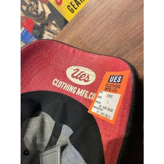 ウエス/Ues キャップ 82BDC_HD03 ブラックデニムキャップ A HAPPY DAY! レッド | UES | 03