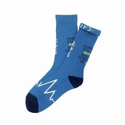 チンアンドコー/ching & co. ソックス "生きる -blue lagoon-" Socks | 