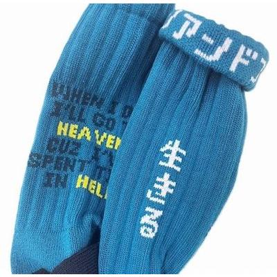 チンアンドコー/ching & co. ソックス "生きる -blue lagoon-" Socks |  | 01