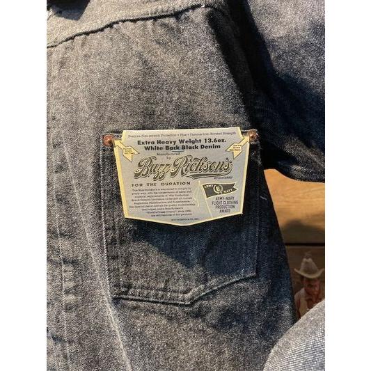 バズリクソンズ/BUZZ RICKSON'S Gジャン Lot No. BR16042T WORLD WAR II BLACK DENIM BLOUSE SPLIT T | BUZZ RICKSON'S | 02