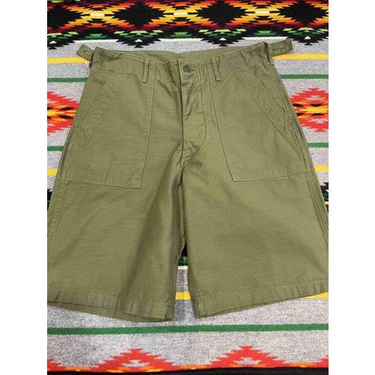 バズリクソンズ/BUZZ RICKSON'S Lot No. BR51735 TROUSERS, MEN'S, COTTON SATEEN OLIVE GREEN QM SHADE 107, TYPE I, CLASS SHORTS | BUZZ RICKSON'S