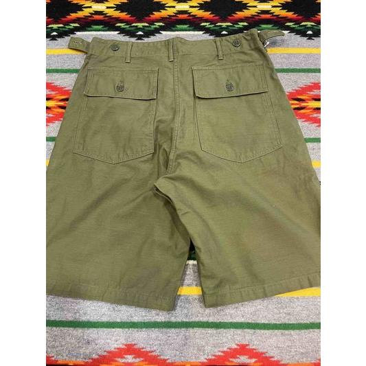 バズリクソンズ/BUZZ RICKSON'S Lot No. BR51735 TROUSERS, MEN'S, COTTON SATEEN OLIVE GREEN QM SHADE 107, TYPE I, CLASS SHORTS | BUZZ RICKSON'S | 01