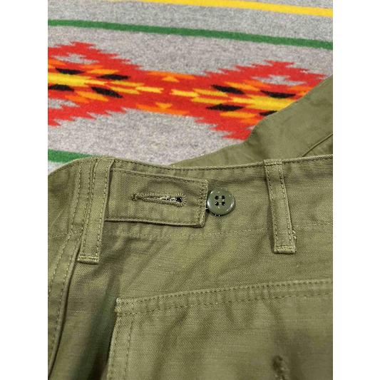 バズリクソンズ/BUZZ RICKSON'S Lot No. BR51735 TROUSERS, MEN'S, COTTON SATEEN OLIVE GREEN QM SHADE 107, TYPE I, CLASS SHORTS | BUZZ RICKSON'S | 03