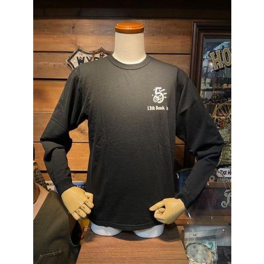 バズリクソンズ/BUZZ RICKSON'S ロンT BR69628 L/S T-SHIRT - 13th BOMB. SQ. THE GRIM REAPERS - BLK | BUZZ RICKSON'S | 01