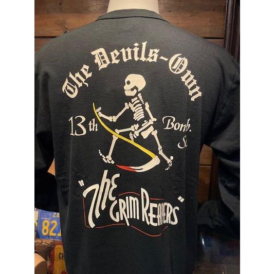 バズリクソンズ/BUZZ RICKSON'S ロンT BR69628 L/S T-SHIRT - 13th BOMB. SQ. THE GRIM REAPERS - BLK | BUZZ RICKSON'S | 02