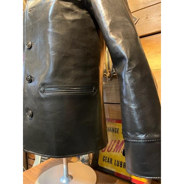 オールドチーフ/OLD CHIEF カーコート CAR COAT JACKET HORSE HIDE [BLACK 茶芯] |  | 03