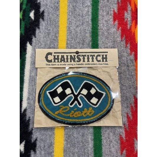 ライオット/RIOTT ワッペン “CHECKER FLAG” PATCH BLU | 