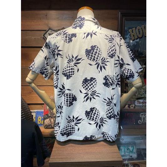デュークカハナモク/DUKE KAHANAMOKU DK37811 COTTON HAWAIIAN SHIRT “DUKE'S PINEAPPLE” WH | DUKE KAHANAMOKU | 01