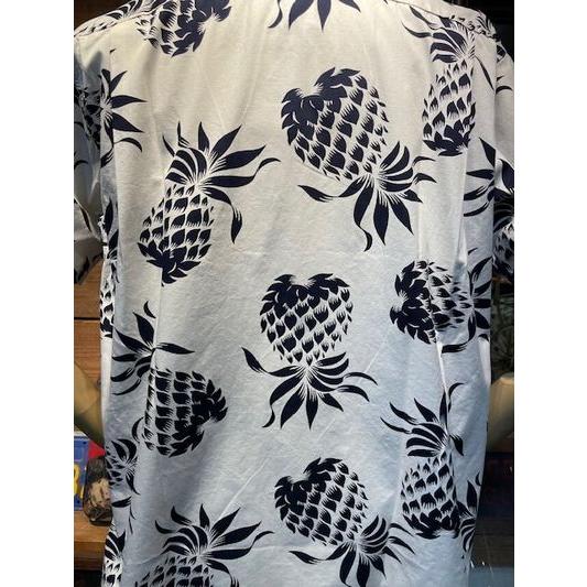 デュークカハナモク/DUKE KAHANAMOKU DK37811 COTTON HAWAIIAN SHIRT “DUKE'S PINEAPPLE” WH | DUKE KAHANAMOKU | 03