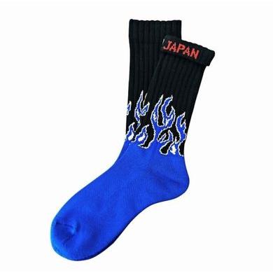 チンアンドコー/ching & co. ソックス "Fire Burning -blue-" Socks | 