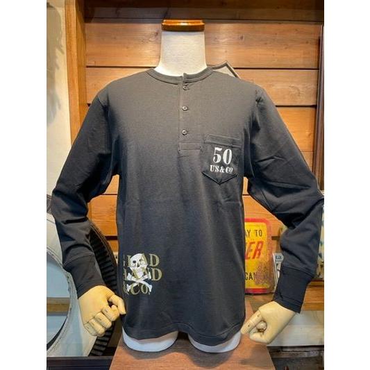 グラッドハンド/GLAD HAND x オールドチーフ/Old Chief L/S HENRY NECK TEE ”U’s&COMPANY 50th Anniv.” 【BLACK】 |  | 01