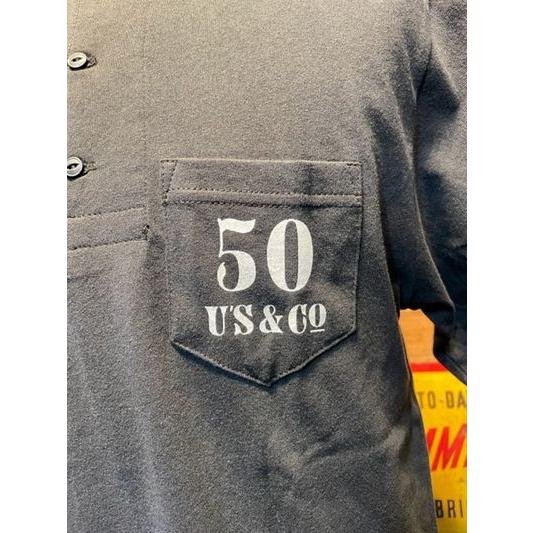 グラッドハンド/GLAD HAND x オールドチーフ/Old Chief L/S HENRY NECK TEE ”U’s&COMPANY 50th Anniv.” 【BLACK】 |  | 03