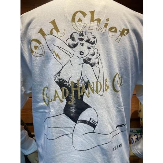 グラッドハンド/GLAD HAND x オールドチーフ/Old Chief L/S HENRY NECK TEE ”U’s&COMPANY 50th Anniv.” 【WHITE】 | GLAD HAND | 02