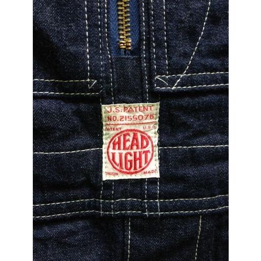 ヘッドライト/HEADLIGHT オーバーオール 11oz. BLUE DENIM HIGH BACK
