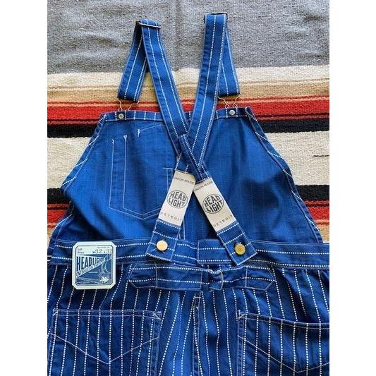 ヘッドライト/HEADLIGHT オーバーオール HD41844 9oz WABASH STRIPE LOW BACK OVERALLS｜magic-u｜04