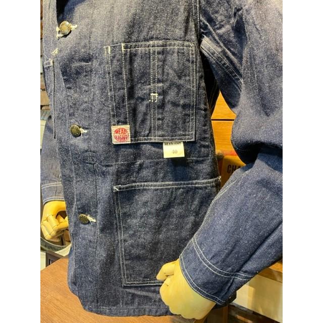 ヘッドライト/HEADLIGHT カバーオール HD15234 10oz. BLUE DENIM WW II WORK COAT｜magic-u｜03