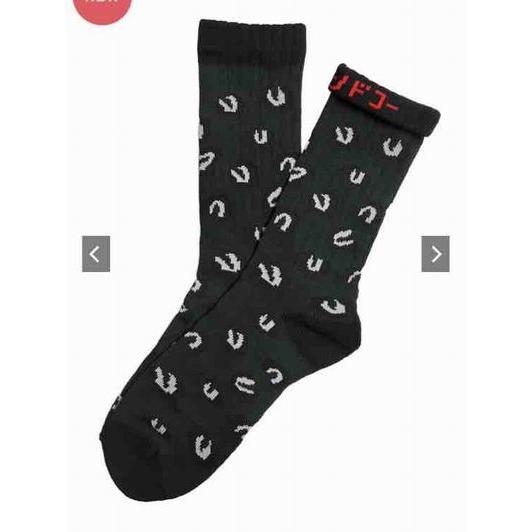 チンアンドコー/ching & co. ソックス <NEW> "LEOPARD -black- " Socks | 