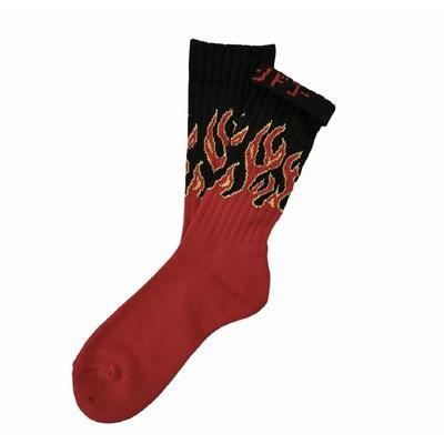 チンアンドコー/ching & co. ソックス <NEW> "Fire Burning -red- " Socks | 
