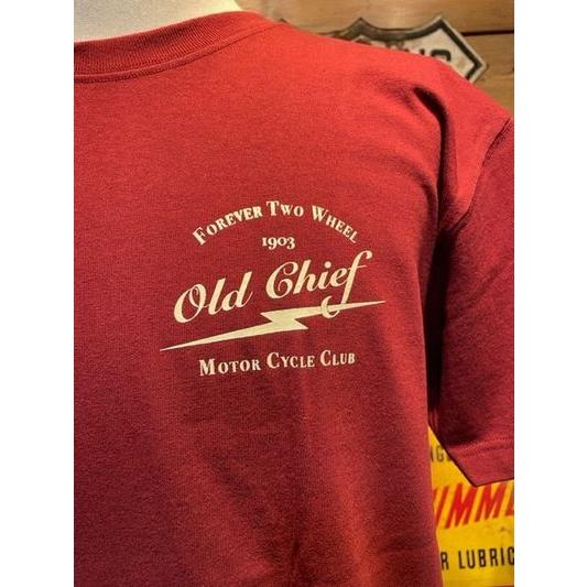 オールドチーフ/Old Chief Tシャツ Short Sleeve Tee Shirt TV 【バーガンディー】 |  | 03