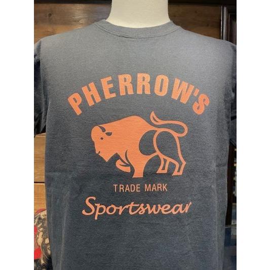 フェローズ/PHERROW'S Tシャツ PT2 ブランドロゴ バッファロー 定番 Tシャツ プリントT SBLK | Pherrow's | 02