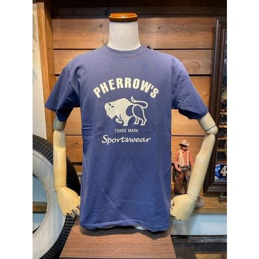 フェローズ/PHERROW'S Tシャツ PT2 ブランドロゴ バッファロー 定番 Tシャツ プリントT SNVY | Pherrow's