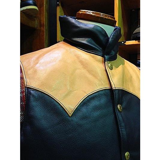 レインボーカントリー/RAINBOW COUNTRY プリマロフトベスト COW×HORSE ALL LEATHER Primaloft Vest [NAVY] RCL-10057HC |  | 02