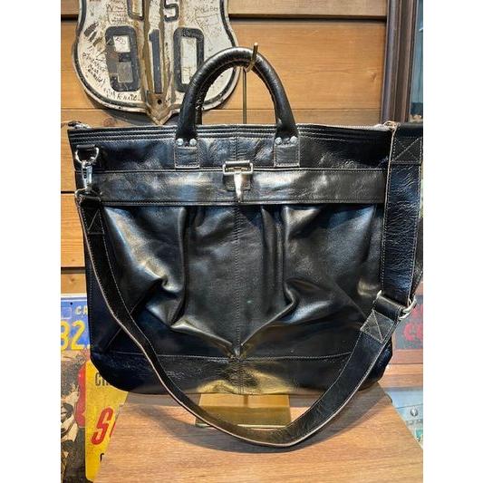 レインボーカントリー/RAINBOWCOUNTRY ショルダーバッグ RCL-60004 HorseHide Leather Helmet Bag[Black] | 