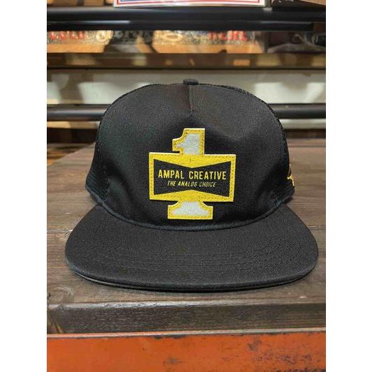 アンパルクリエイティブ/AMPAL CREATIVE キャップ S294 CHAMPION - Premium Trucker - Black | The Ampal Creative