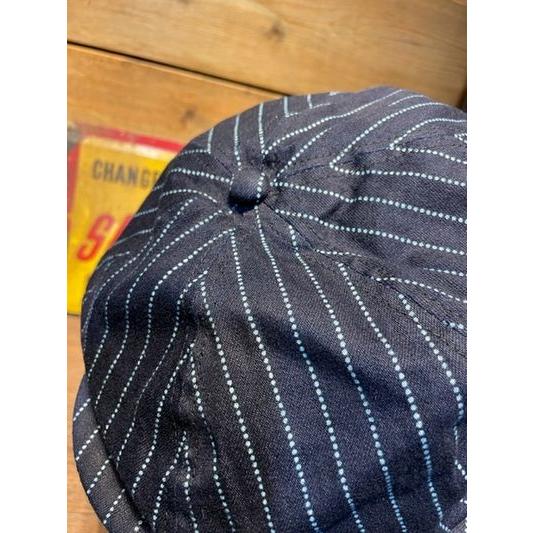 シュガーケーン/SUGAR CANE キャスケット SC02070 9oz. WABASH STRIPE APPLEJACK CAP | SUGAR CANE | 01