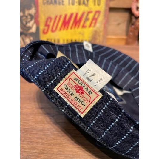 シュガーケーン/SUGAR CANE キャスケット SC02070 9oz. WABASH STRIPE APPLEJACK CAP | SUGAR CANE | 04
