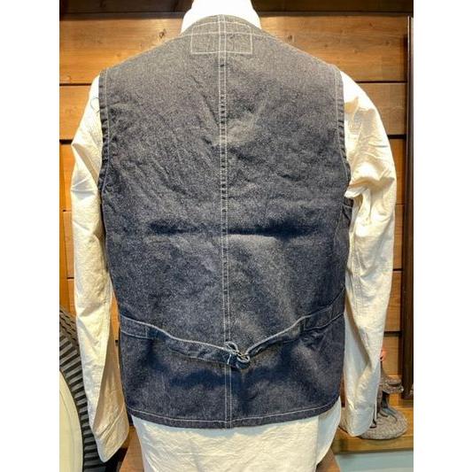 シュガーケーン/SUGAR CANE SC12654 9oz. WABASH STRIPE WORK VEST | SUGAR CANE | 01