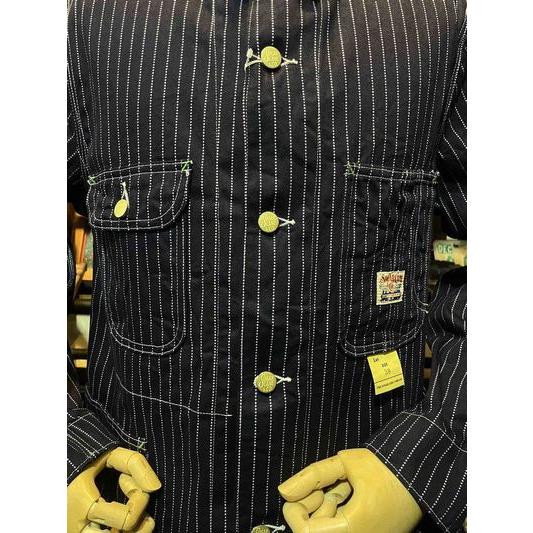 シュガーケーン/SUGAR CANE カバーオール Lot No. SC15658 9oz. WABASH STRIPE WORK COAT | SUGAR CANE | 02
