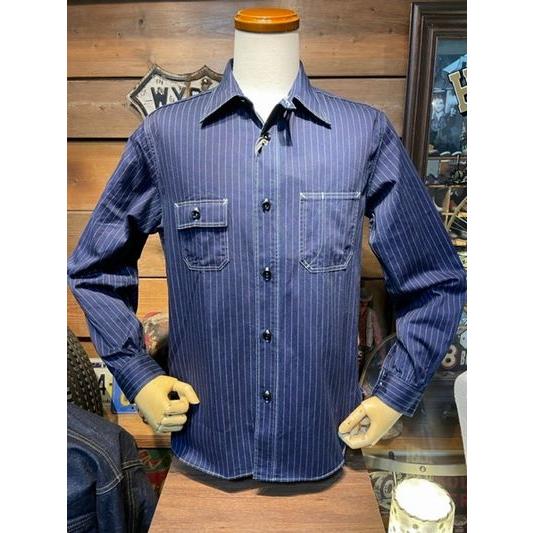 シュガーケーンフィクションロマンス/SUGAR CANE FICTION ROMANCE ワークシャツ No. SC25551 8.5oz. WABASH STRIPE WORK SHIRT (LONG SLEEVE) | SUGAR CANE