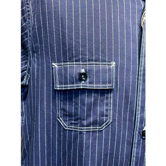 シュガーケーンフィクションロマンス/SUGAR CANE FICTION ROMANCE ワークシャツ No. SC25551 8.5oz. WABASH STRIPE WORK SHIRT (LONG SLEEVE) | SUGAR CANE | 04