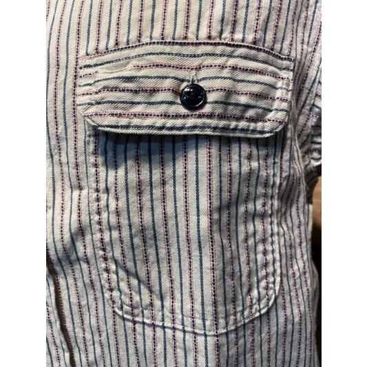 シュガーケーン/ SUGARCANE ワークシャツ SC29146 DOBBY STRIPE WORK SHIRT (LONG SLEEVE) OFF | SUGAR CANE | 02