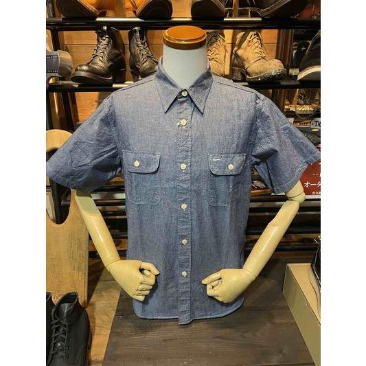 シュガーケーン/SUGAR CANE シャツ SC37941 BLUE CHAMBRAY WORK SHIRT (SHORT SLEEVE) | 