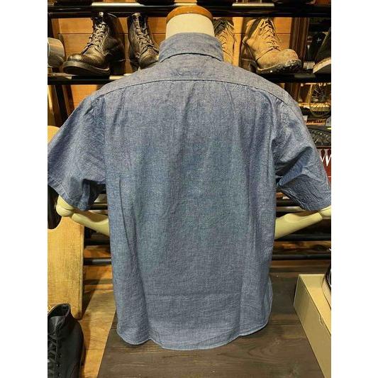 シュガーケーン/SUGAR CANE シャツ SC37941 BLUE CHAMBRAY WORK SHIRT (SHORT SLEEVE) |  | 01