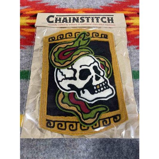 ライオット/RIOTT ワッペン “SKULL & SNAKE” FELT PATCH | 