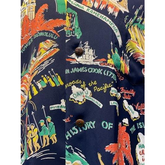 サンサーフ/SunSufe アロハシャツ No. SS39013 RAYON HAWAIIAN SHIRT “HISTORY OF THE ISLANDS” | SUN SURF | 03