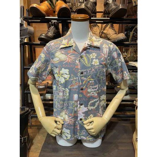 サンサーフ/SunSurf アロハシャツ Lot No. SS39693 / COTTON LINEN SLUBYARN HAWAIIAN SHIRT “STATE OF HAWAII” | SUN SURF