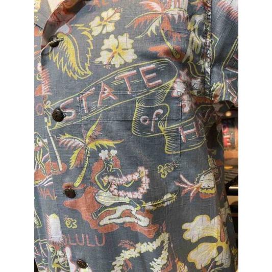 サンサーフ/SunSurf アロハシャツ Lot No. SS39693 / COTTON LINEN SLUBYARN HAWAIIAN SHIRT “STATE OF HAWAII” | SUN SURF | 02