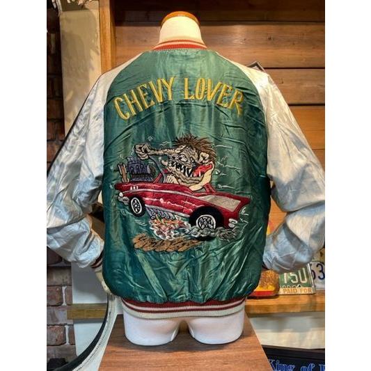 【テーラー東洋】Souvenir Jacket スカジャン　L テーラー東洋スカジャン「LAND SCAPE×鷹」別珍×サテンキルト