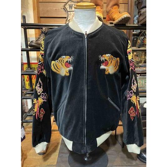 テーラー東洋/TAILORTOYO スカジャン TT15840 Mid 1950s Style Velveteen Souvenir Jacket “GOLD DRAGON & GOLD TIGER” × “JAPAN MAP” | TAILOR TOYO | 01