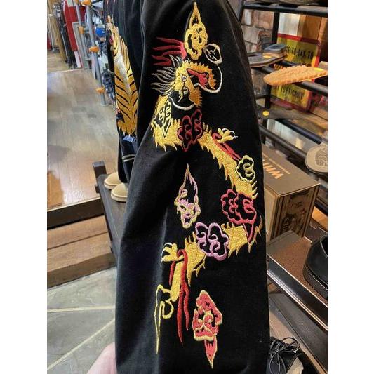 テーラー東洋/TAILORTOYO スカジャン TT15840 Mid 1950s Style Velveteen Souvenir Jacket “GOLD DRAGON & GOLD TIGER” × “JAPAN MAP” | TAILOR TOYO | 02