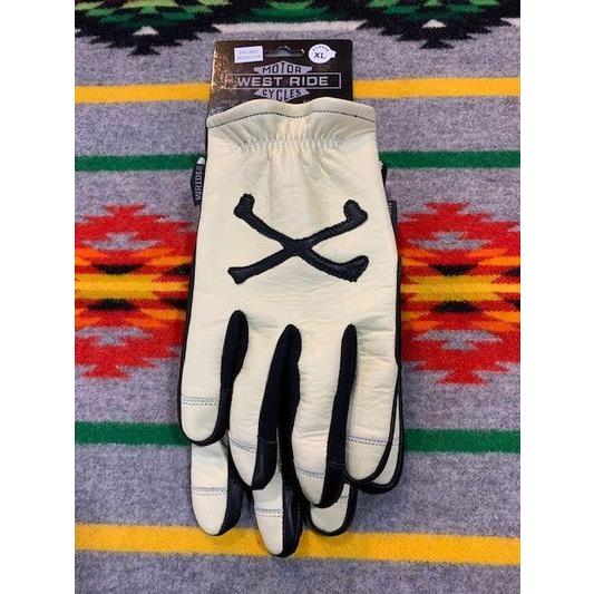 ウエストライド/WESTRIDE グローブ CROSS BONE GLOVE CRM/BLK : Magic
