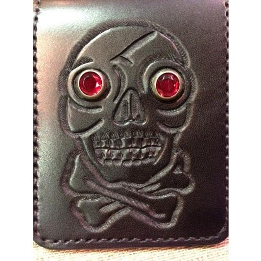 WEIRDO ウィアード No.040 - SHORT WALLET SKULL [BLK] : Magic-U 