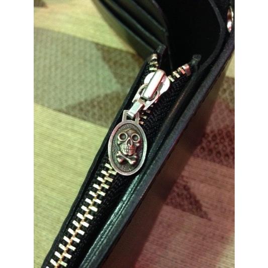 WEIRDO ウィアード No.040 - SHORT WALLET SKULL [BLK] : Magic-U 